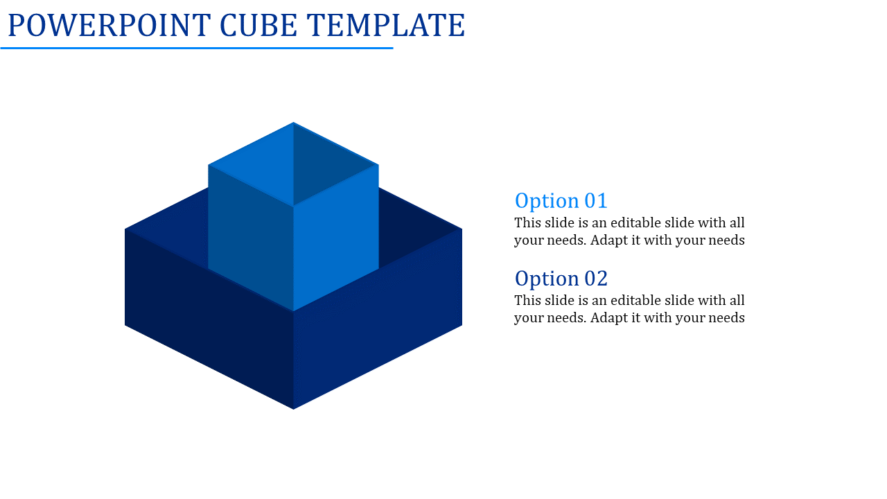 powerpoint cube template-Powerpoint Cube Template-2-Blue